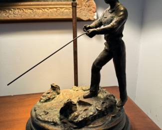 Maitland-Smith bronze lamp