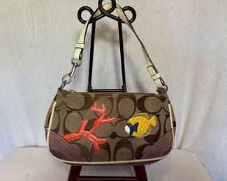 Coach purse with fish