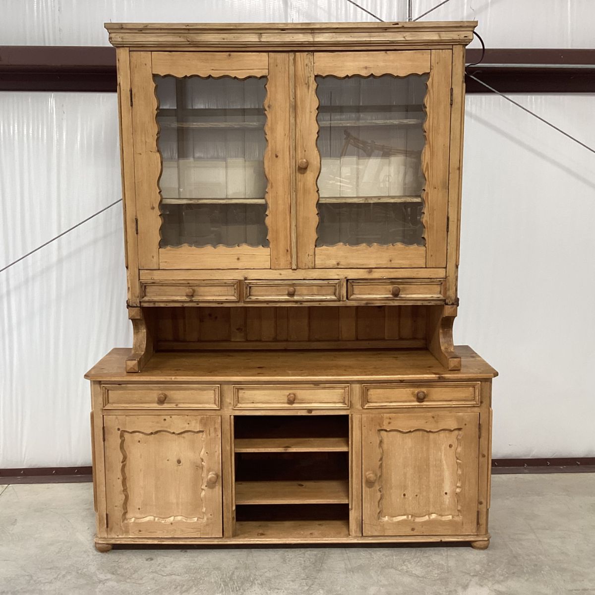 Antique Rustic Kitchen Hutch