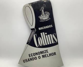 Collins Axe Porcelain Sign