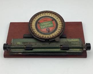 1909 Simplex Typewriter