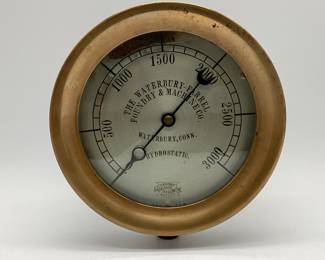 19th Century Crosby Steam Gauge