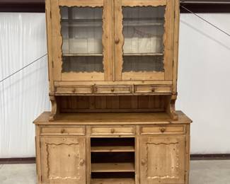 Antique Rustic Kitchen Hutch