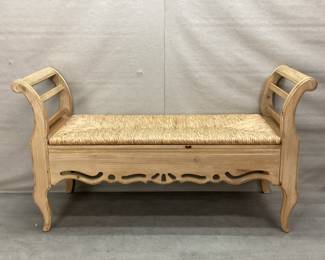 Pine & Seagrass Bench