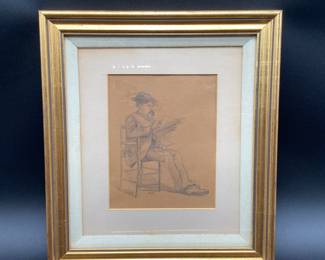 Arthur Burnett Frost Pencil Drawing