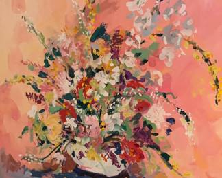 Vintage oil painting by Andrea Carmichael (Birmingham, Alabama)