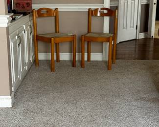 4 MID CENTURY MODERN ITALIAN CHAIRS
SIGNED MADE IN ITALY