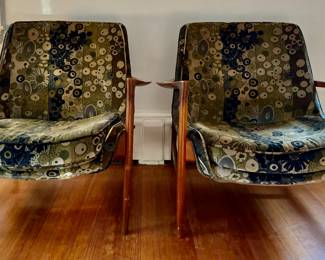 (2) MCM Kofod Larsen Lounge Chairs