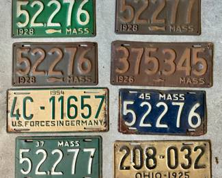 Vintage License Plates