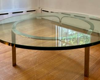 Glass & Chrome Coffee Table