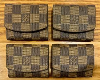 (4) Louis Vuitton Cufflink Cases