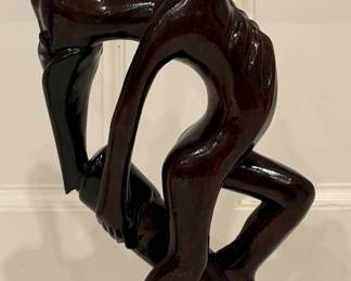 Carved African Nude Sculpture