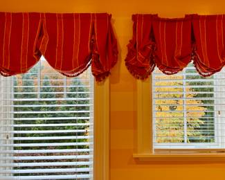 (2) Custom Valances