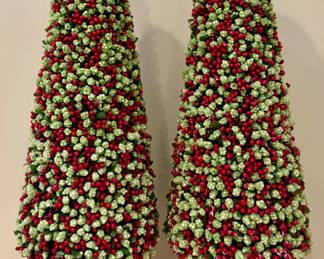 (2) Faux Berry Trees