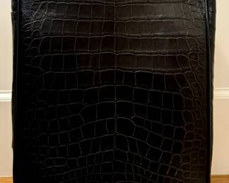 Zegna Alligator Rolling Suitcase