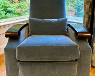Edward Ferrell "Louie" Mohair Reclining Armchair