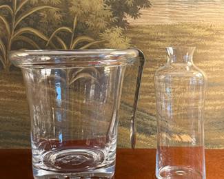 Simon Pearce Ice Bucket & Grassl  Carafe