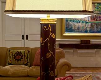 (2) Chinoiserie Buffett Lamps