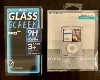 New Mikeke Glass Screen & Belkin Ipod Nano Case