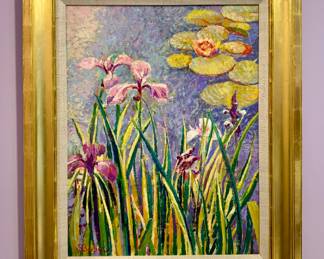 "Tangled Garden" Oil on Canvas, Signed Sam Barber