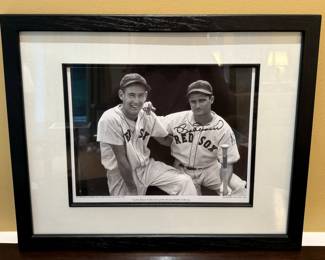 Autographed Ted Williams & Bobby Doerr of the Red Sox, at Fenway Park