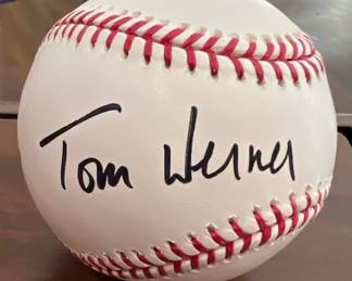 Autographed Tom Werner Baseball