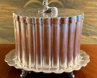Antique English Biscuit Barrel with Sphynx