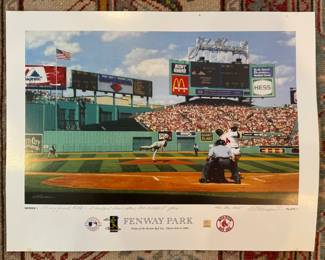 Fenway Park Print, Signed