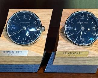 (2) Audemars Piguet Table Alarm Clocks