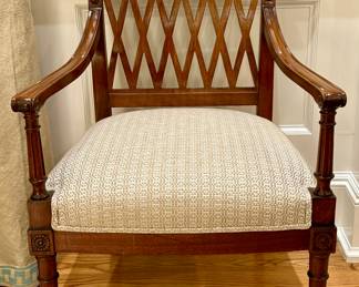 Roberto Barahona Fruitwood Armchair for Burton-Ching