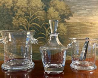 Simon Pearce Champagne Bucket, Decanter & Ice Bucket