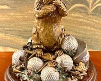 "In the Rough" Signed E.C. Wynne Figurine