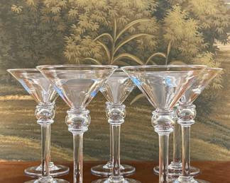 (8) Simon Pearce Martini Glasses