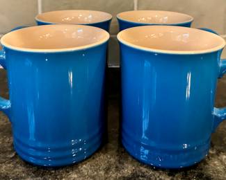 (4) Le Creuset Coffee Cups