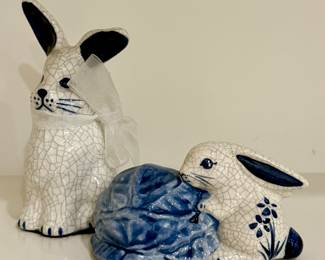 Dedham Pottery Rabbits