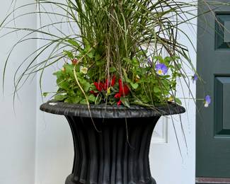 (4) Cast Iron Planters