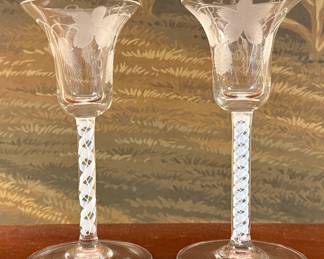 (2) Air Twist Glasses