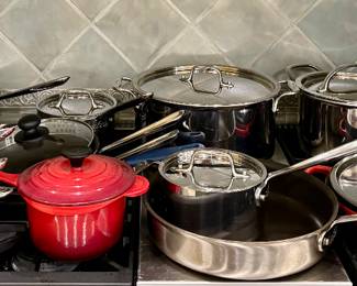 All-Clad, Williams-Sonoma & Le Creuset Pans
