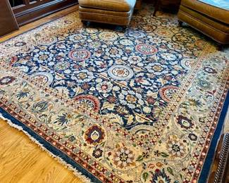 Stark Carpet (blue, red, cream)