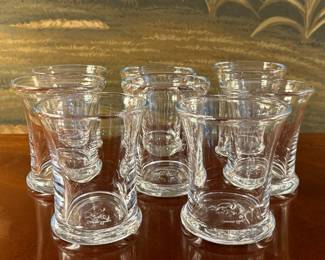 (8) Simon Pearce Glasses