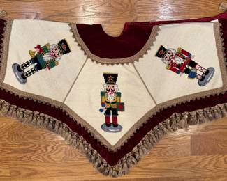 Sferra Needlepoint Tree Skirt