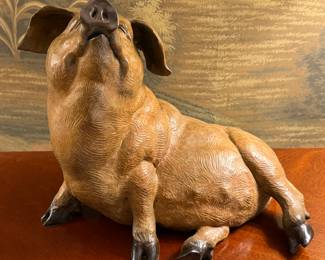 "Truffles" Bronze, Signed Walter Horton 