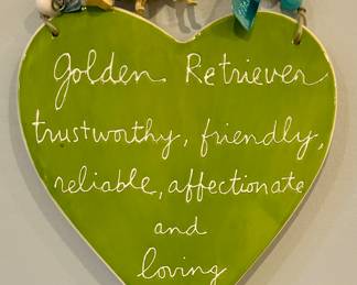 Golden Retriever Plaque