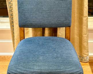 Upholstered Chair with Barley Twist Legs