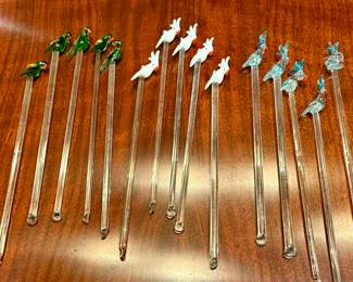 Glass Swizzle Sticks