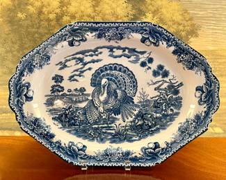 National Brotherhood Cooperative Pottery Turkey Platter