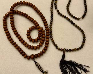 Wood & Tiger Eye Necklaces