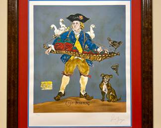 "Ergo Bibamvs" Lithograph 80/700, Signed Ira Yeager