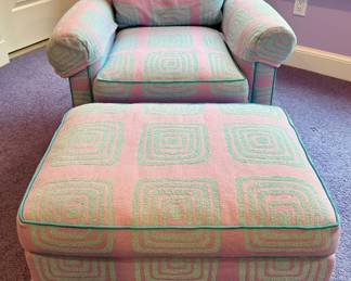 Isenhour Furniture Armchair & Ottoman