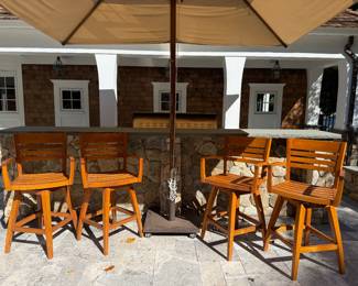 (4) Swivel Bar Stools